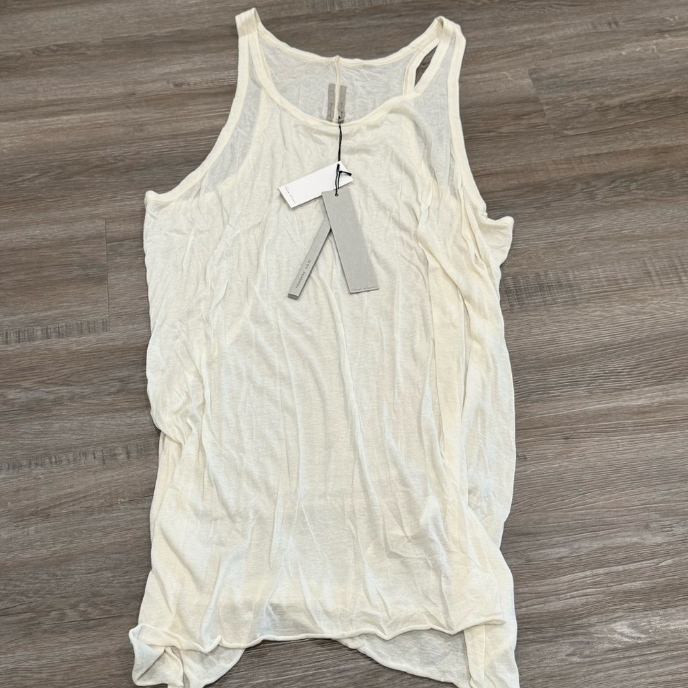 Rick Owens Fog Tank Top in Natural